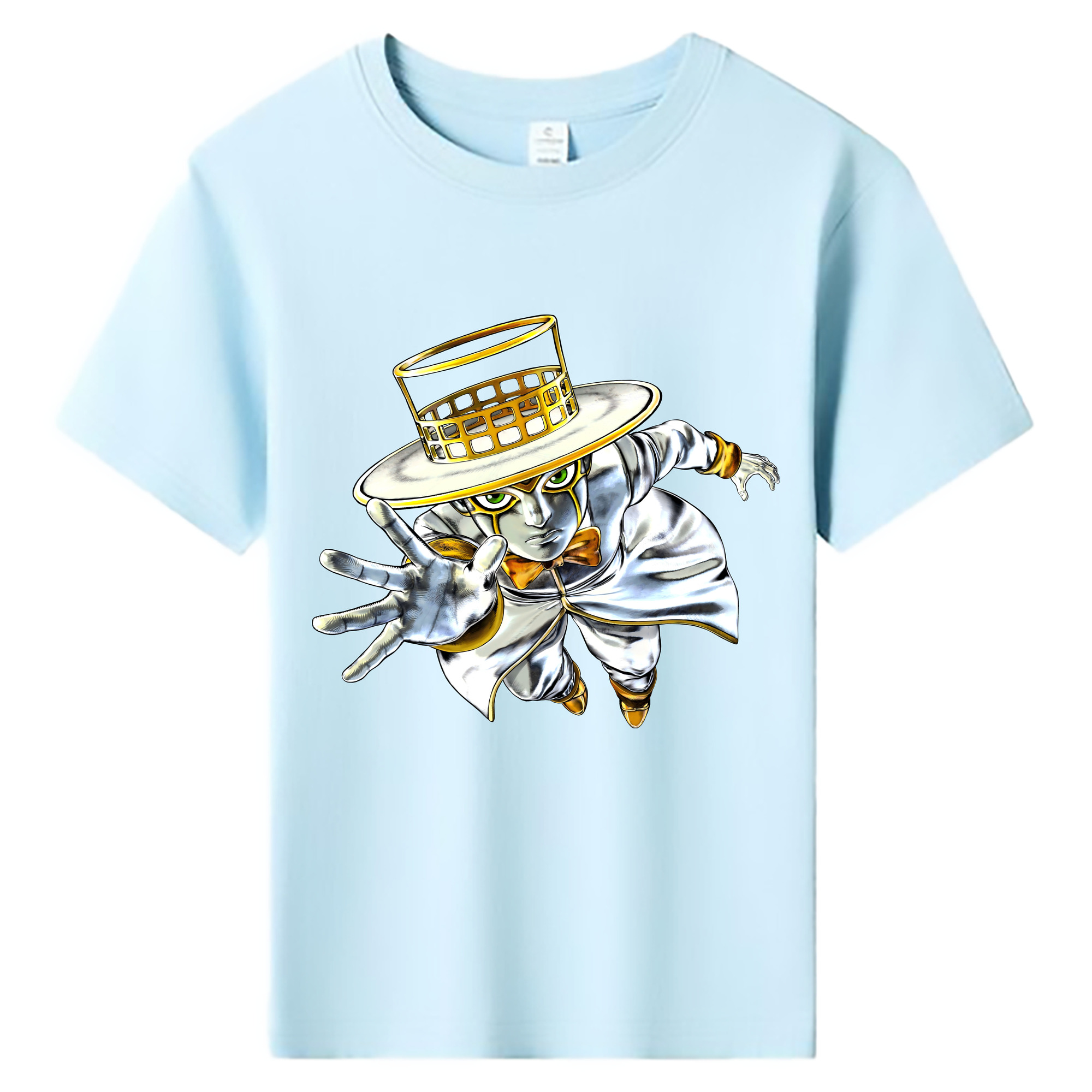（画像用） ジョジョの奇妙な冒険 岸辺 露伴（きしべ ろはん） JoJo's Bizarre Adventure Rohan Kishibe 綿100％キッズTシャツ（フロントプリント）